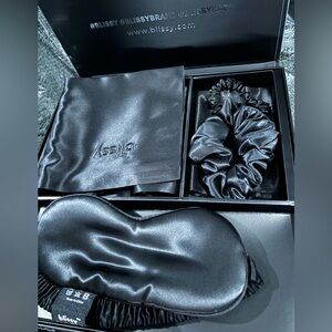 Bliss Black Satin Hair Accessories Set